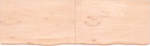 vidaXL Blat stołu, 200x60x6 cm, surowe drewno dębowe 3