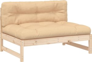 vidaXL 2-cz. zestaw wypoczynkowy do ogrodu, z poduszkami, lite drewno 4
