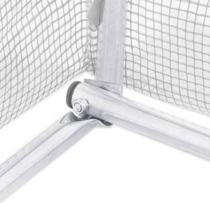 vidaXL Szklarnia ze stalową ramą, biała, 18 m, 6x3x2 m 11