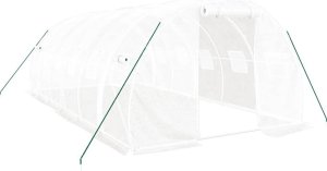 vidaXL Szklarnia ze stalową ramą, biała, 18 m, 6x3x2 m 2