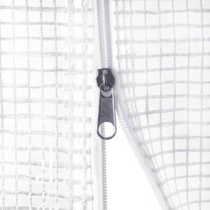 vidaXL Szklarnia ze stalową ramą, biała, 18 m, 6x3x2 m 7