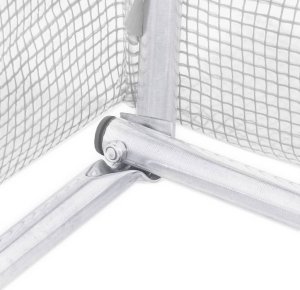 vidaXL Szklarnia ze stalową ramą, biała, 24 m, 8x3x2 m 11