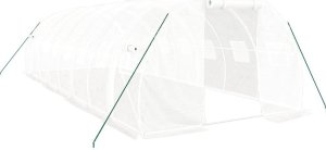 vidaXL Szklarnia ze stalową ramą, biała, 24 m, 8x3x2 m 2