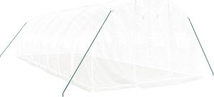 vidaXL Szklarnia ze stalową ramą, biała, 24 m, 8x3x2 m 3