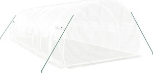 vidaXL Szklarnia ze stalową ramą, biała, 24 m, 8x3x2 m 6