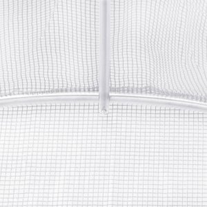vidaXL Szklarnia ze stalową ramą, biała, 24 m, 8x3x2 m 9