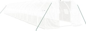 vidaXL Szklarnia ze stalową ramą, biała, 48 m, 16x3x2 m 2