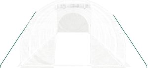 vidaXL Szklarnia ze stalową ramą, biała, 36 m, 12x3x2 m 4