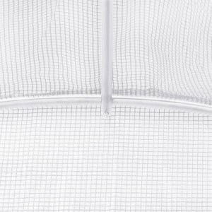 vidaXL Szklarnia ze stalową ramą, biała, 60 m, 20x3x2 m 9