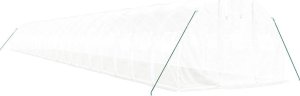 vidaXL Szklarnia ze stalową ramą, biała, 66 m, 22x3x2 m 3