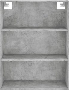 vidaXL Regał, szarość betonu, 69,5x32,5x180 cm 7