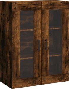 vidaXL Witrynka przydymiony dąb 69,5x34x180 cm materiał drewnopochodny 5