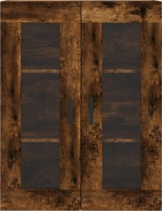 vidaXL Witrynka przydymiony dąb 69,5x34x180 cm materiał drewnopochodny 6