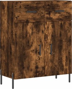 vidaXL Witrynka przydymiony dąb 69,5x34x180 cm materiał drewnopochodny 7