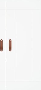 vidaXL Witrynka, biała, 69,5x34x180 cm, materiał drewnopochodny 6