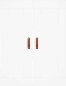 vidaXL Witrynka, biała, 69,5x34x180 cm, materiał drewnopochodny 6