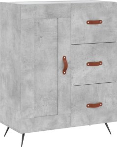 vidaXL Witrynka szarość betonu 69,5x34x180 cm 7