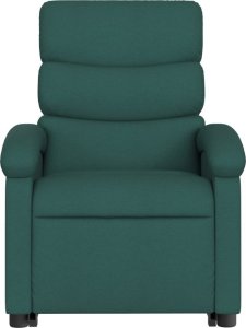 vidaXL Podnoszony fotel masujący, elektryczny, rozkładany, zielony 8