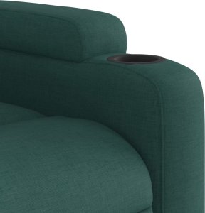 vidaXL Podnoszony fotel masujący, elektryczny, rozkładany, zielony 12