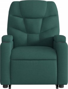 vidaXL Podnoszony fotel masujący, elektryczny, rozkładany, zielony 9