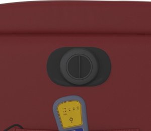 vidaXL Rozkładany fotel pionizujący z masażem, elektryczny, bordowy 12