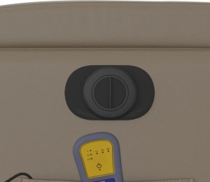 vidaXL Rozkładany fotel pionizujący z masażem, elektryczny, cappuccino 12