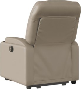 vidaXL Rozkładany fotel pionizujący z masażem, elektryczny, cappuccino 4