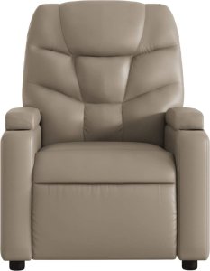 vidaXL Rozkładany fotel pionizujący z masażem, elektryczny, cappuccino 8