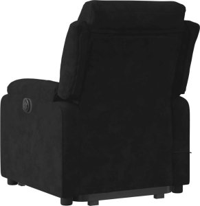 vidaXL Podnoszony fotel masujący, elektryczny rozkładany, czarny 4
