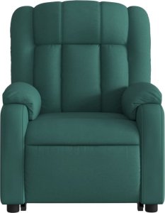 vidaXL Podnoszony fotel masujący, elektryczny, rozkładany, zielony 8