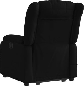 vidaXL Podnoszony fotel masujący, elektryczny, rozkładany, czarny 4