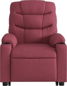 vidaXL Podnoszony fotel masujący, elektryczny, rozkładany, czerwony 8