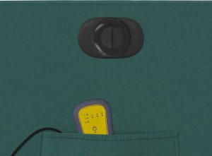 vidaXL Podnoszony fotel masujący, elektryczny, rozkładany, zielony 12