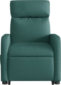 vidaXL Podnoszony fotel masujący, elektryczny, rozkładany, zielony 8