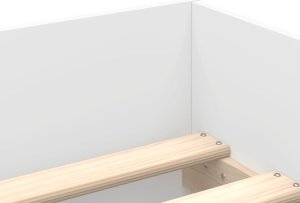 vidaXL Rama łóżka z szufladami, biała, 100x200 cm 9