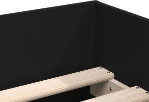 vidaXL Rama łóżka z szufladami, czarna, 75x190 cm 9