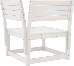 vidaXL 5-częściowy zestaw mebli ogrodowych, biały, lite drewno sosnowe 6