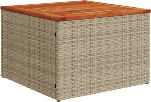 vidaXL 8-częściowy zestaw mebli ogrodowych z poduszkami, beżowy, polirattan 7