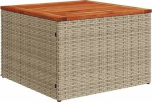 vidaXL 7-częsciowy zestaw mebli ogrodowych z poduszkami, mieszany beż 4