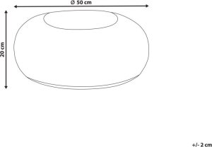 Beliani Puf 50 cm beżowy TIFELT 6
