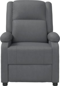 vidaXL Fotel masujący, antracytowy, tapicerowany sztuczną skórą 3
