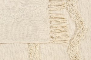 Beliani Bawełniany koc 125 x 150 cm beżowy KHARI 5