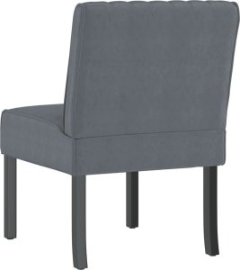 vidaXL Fotel, ciemnoszary, obity aksamitem 5
