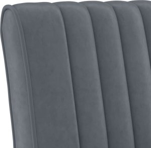 vidaXL Fotel, ciemnoszary, obity aksamitem 6