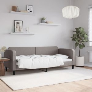 vidaXL Sofa z funkcją spania, kolor taupe, 80x200 cm, obite tkaniną Lumarko! 1