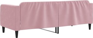 vidaXL Sofa z funkcją spania, różowa, 80x200 cm, obita aksamitem 5