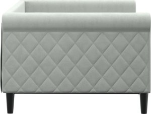 vidaXL Sofa z funkcją spania, jasnoszara, 90x190 cm, obita aksamitem 2