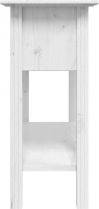 vidaXL Stolik konsolowy BODO, biały, 90x34,5x73 cm, drewno sosnowe 5