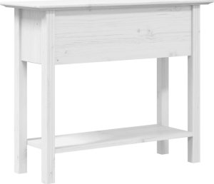 vidaXL Stolik konsolowy BODO, biały, 90x34,5x73 cm, drewno sosnowe 6