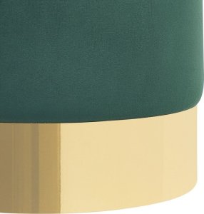 Beliani Puf welurowy 39 cm ciemnozielony SOPHIA 4